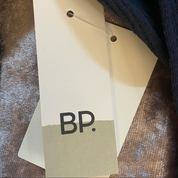 bp. Navy Long Sleeve Cropped Henley - Picture 7 of 9